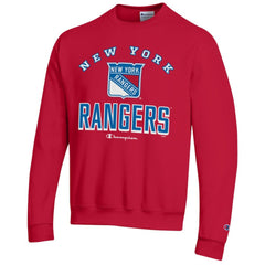 New York Rangers Champion Eco Powerblend Crewneck Sweatshirt - Red | NHL discount