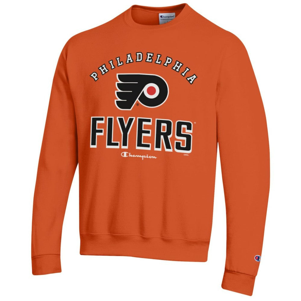 Philadelphia Flyers Champion Eco Powerblend Crewneck Sweatshirt - Orange | NHL near me