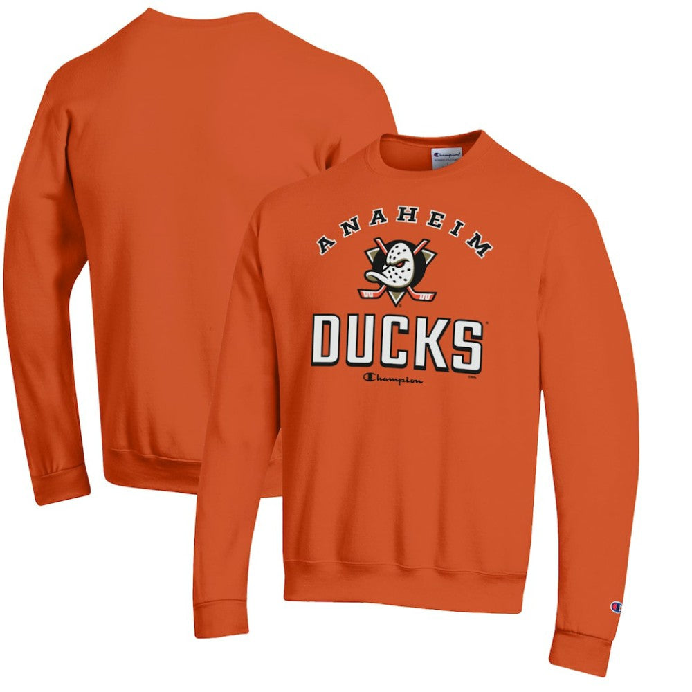 Anaheim Ducks Champion Eco Powerblend Crewneck Sweatshirt - Orange | NHL sale