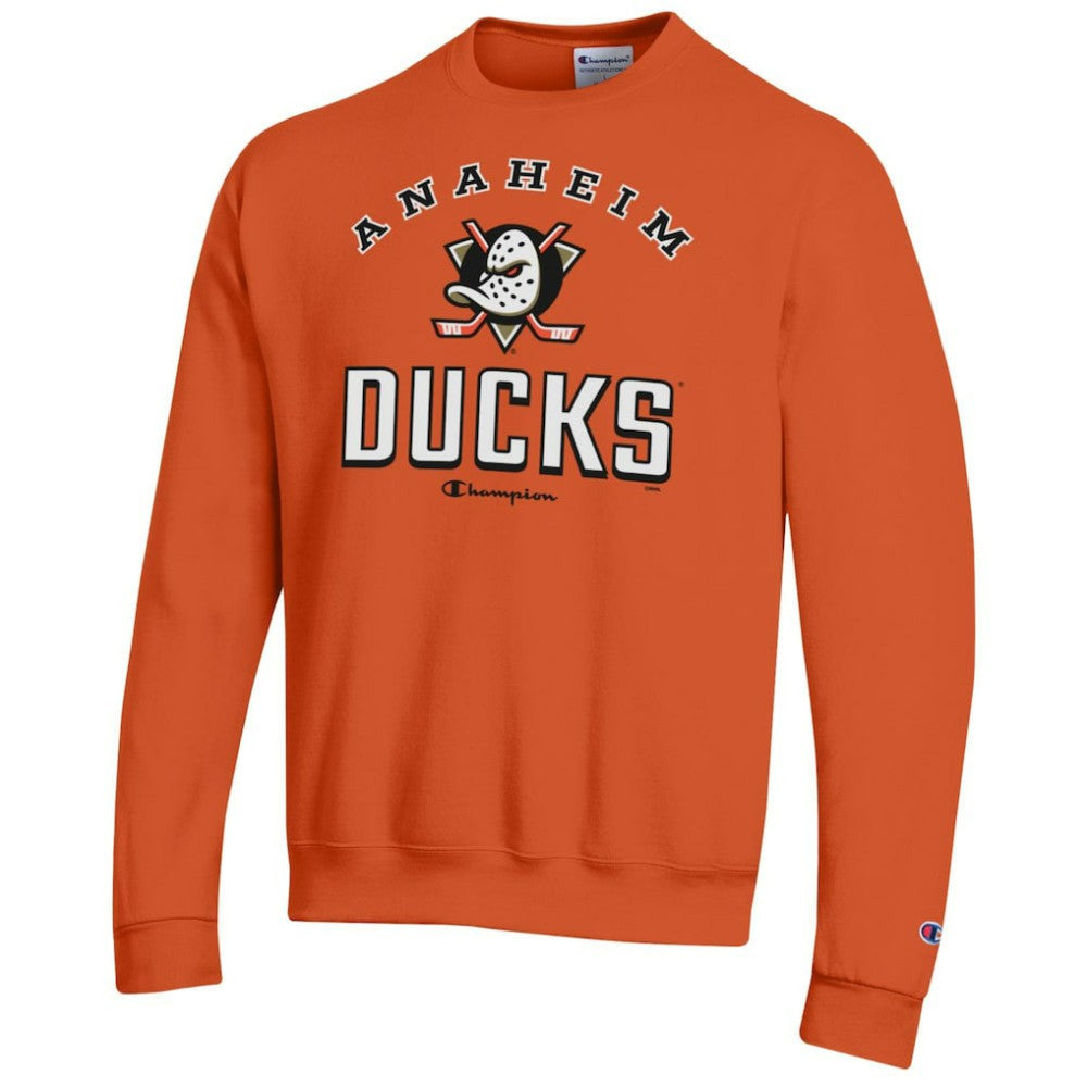 Anaheim Ducks Champion Eco Powerblend Crewneck Sweatshirt - Orange | NHL sale
