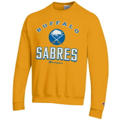 Buffalo Sabres Champion Eco Powerblend Crewneck Sweatshirt - Gold | NHL on sale