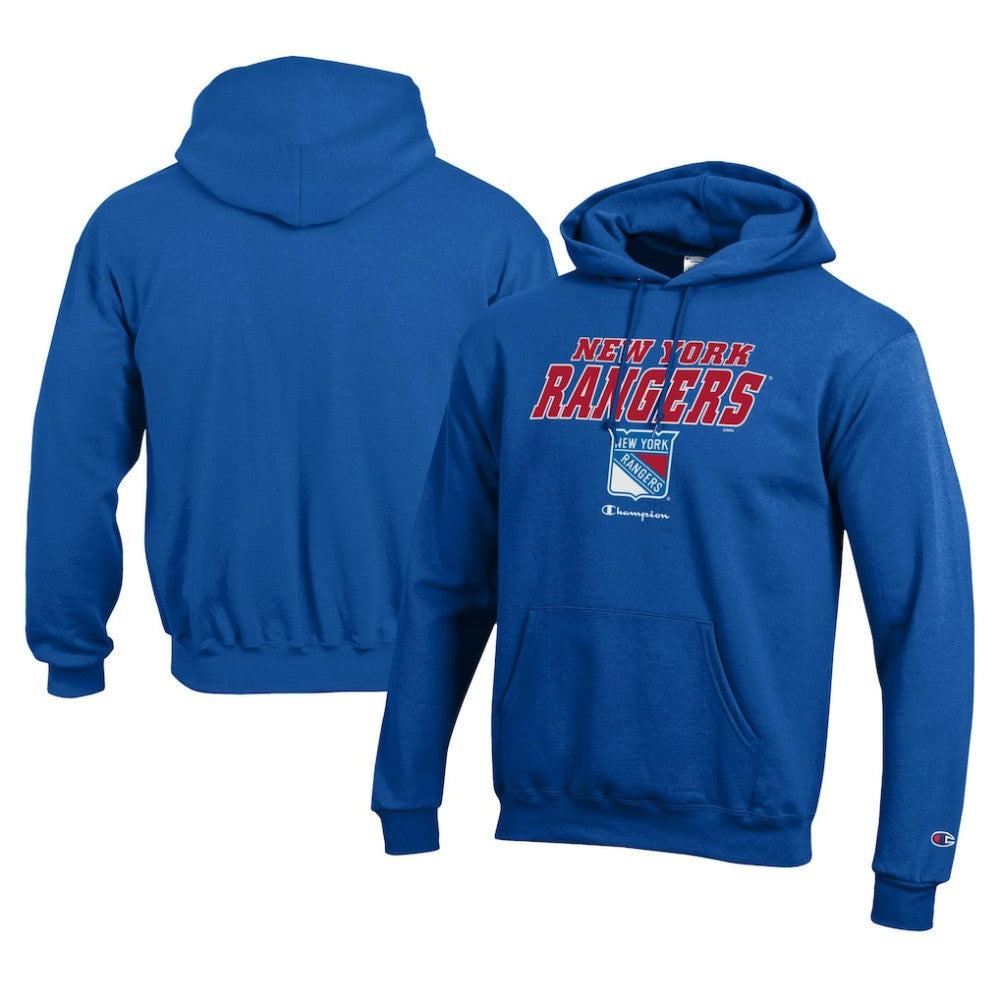 New York Rangers Champion Eco Powerblend Pullover Hoodie - Royal | NHL discount