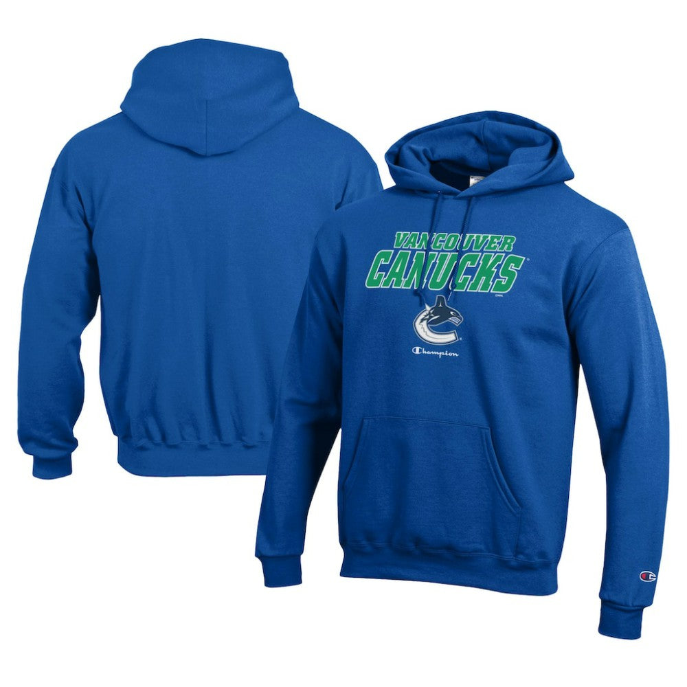 Vancouver Canucks Champion Eco Powerblend Pullover Hoodie - Royal | NHL online