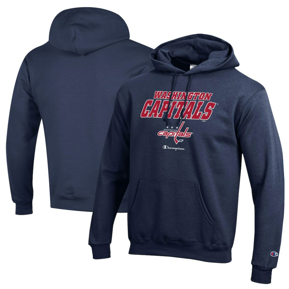 Washington Capitals Champion Eco Powerblend Pullover Hoodie - Navy | NHL Clearance