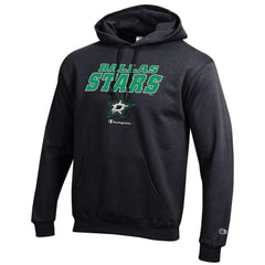Dallas Stars Champion Eco Powerblend Pullover Hoodie - Black | NHL Clearance
