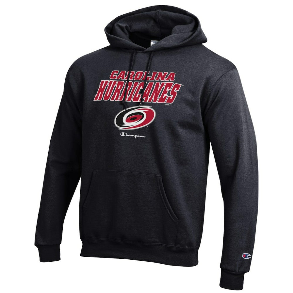 Carolina Hurricanes Champion Eco Powerblend Pullover Hoodie - Black | NHL Lifestyle