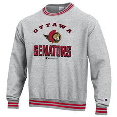 Ottawa Senators Champion Reverse Weave Yarn Dye Pullover Sweatshirt - Heather Gray | NHL near me