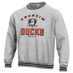 Anaheim Ducks Champion Reverse Weave Yarn Dye Pullover Sweatshirt - Heather Gray | NHL online
