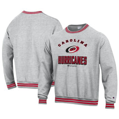Carolina Hurricanes Champion Reverse Weave Yarn Dye Pullover Sweatshirt - Heather Gray | NHL online