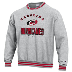 Carolina Hurricanes Champion Reverse Weave Yarn Dye Pullover Sweatshirt - Heather Gray | NHL online