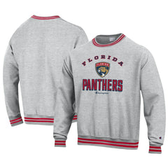 Florida Panthers Champion Reverse Weave Yarn Dye Pullover Sweatshirt - Heather Gray | NHL near me