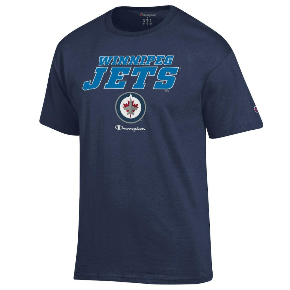Winnipeg Jets Champion Jersey T-Shirt - Navy | NHL sale