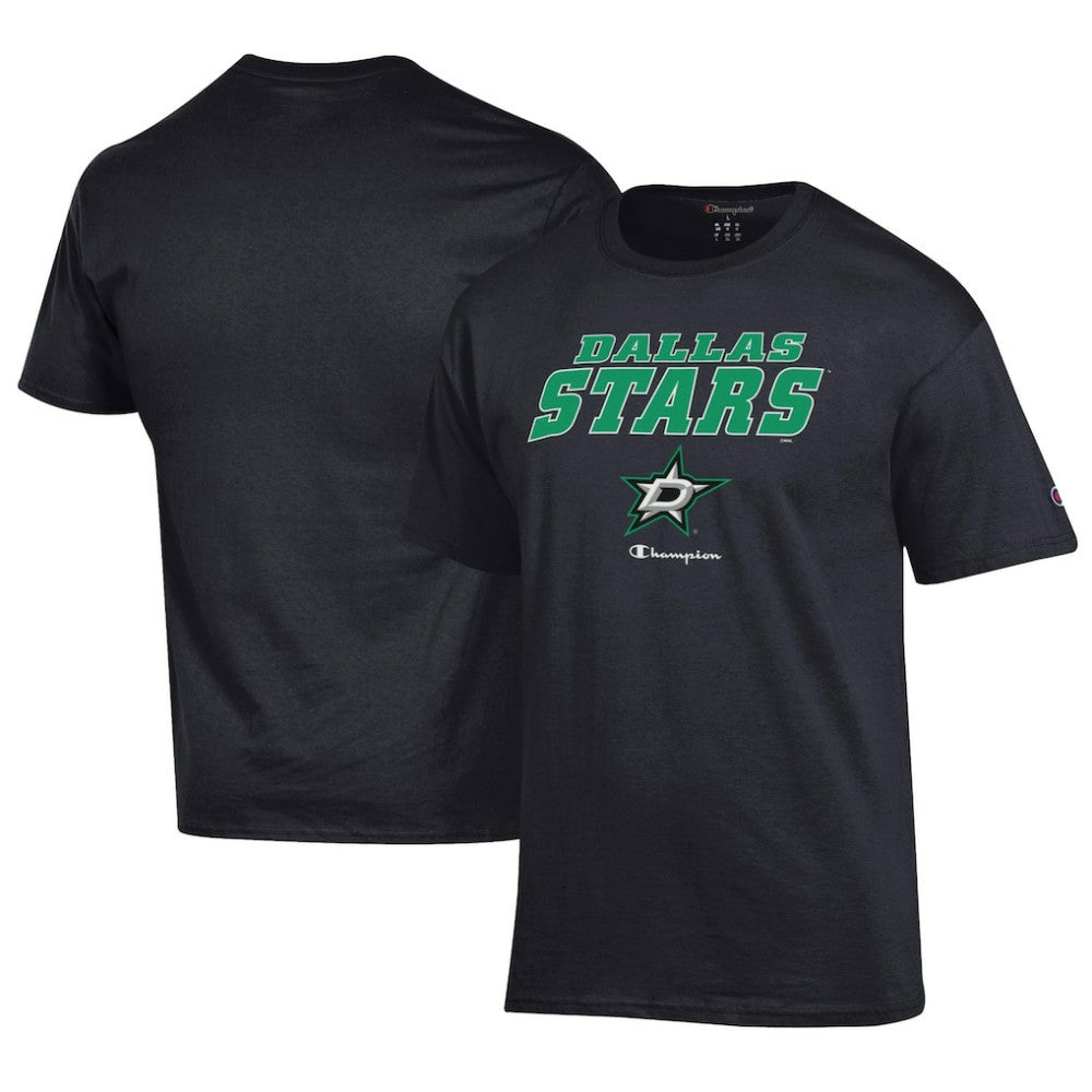 Dallas Stars Champion Jersey T-Shirt - Black | NHL Lifestyle