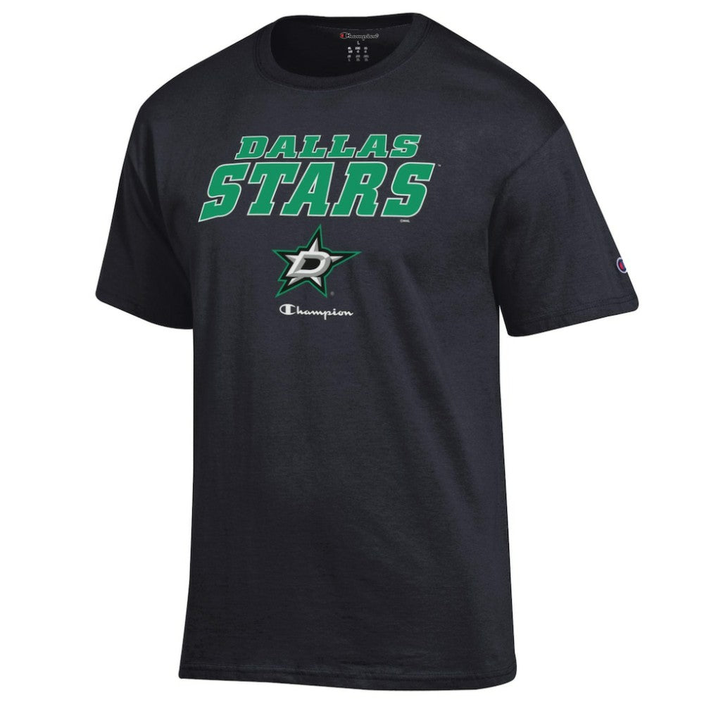 Dallas Stars Champion Jersey T-Shirt - Black | NHL Lifestyle