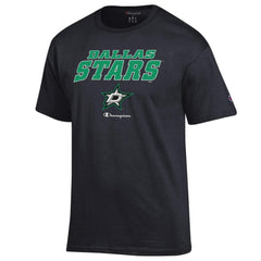 Dallas Stars Champion Jersey T-Shirt - Black | NHL Lifestyle