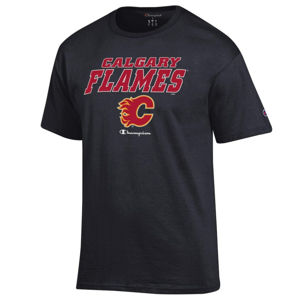 Calgary Flames Champion Jersey T-Shirt - Black | NHL near me