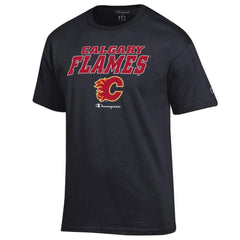 Calgary Flames Champion Jersey T-Shirt - Black | NHL near me
