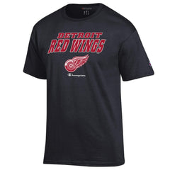 Detroit Red Wings Champion Jersey T-Shirt - Black | NHL on sale