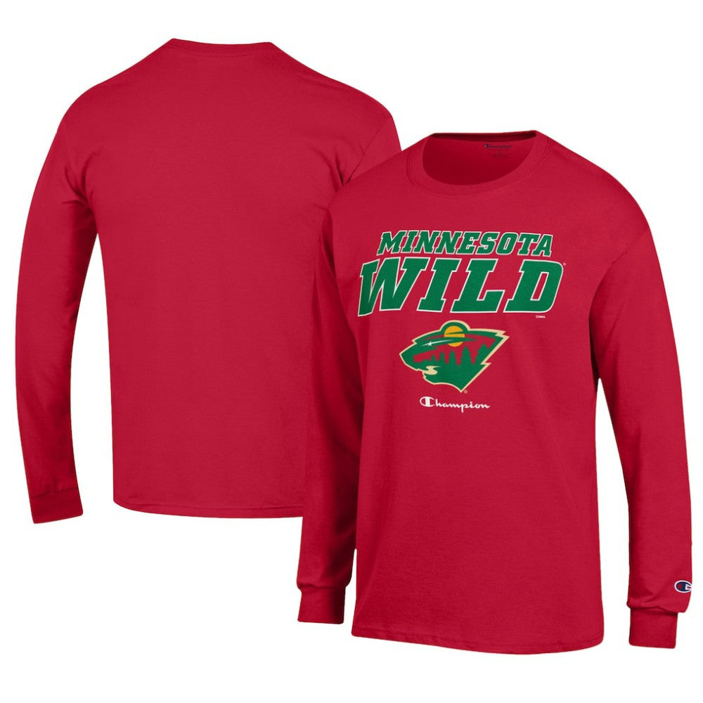Minnesota Wild Champion Long-Sleeve Jersey T-Shirt - Red | NHL near me