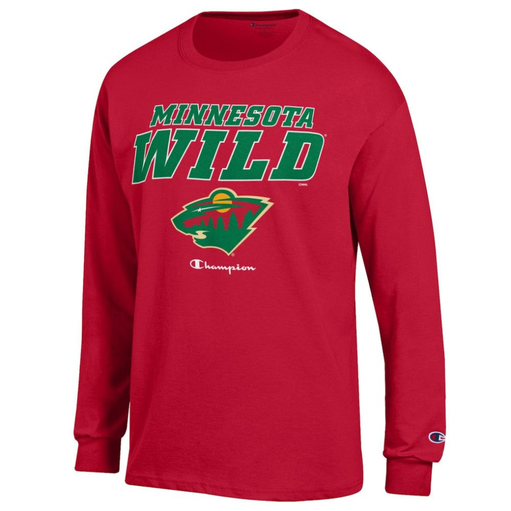 Minnesota Wild Champion Long-Sleeve Jersey T-Shirt - Red | NHL near me