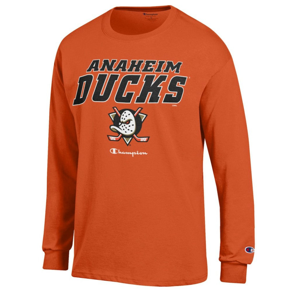 Anaheim Ducks Champion Long-Sleeve Jersey T-Shirt - Orange | NHL discount
