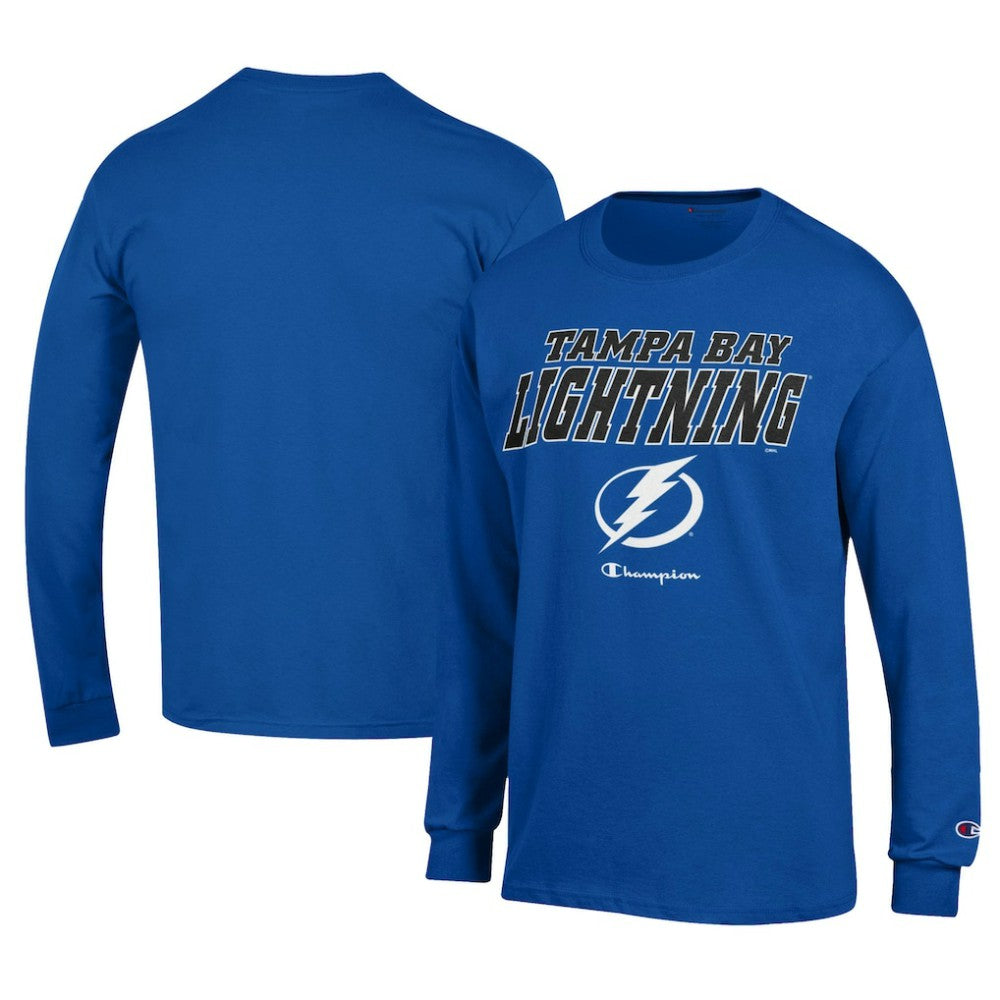 Tampa Bay Lightning Champion Long-Sleeve Jersey T-Shirt - Royal | NHL online