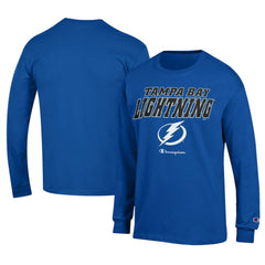 Tampa Bay Lightning Champion Long-Sleeve Jersey T-Shirt - Royal | NHL online