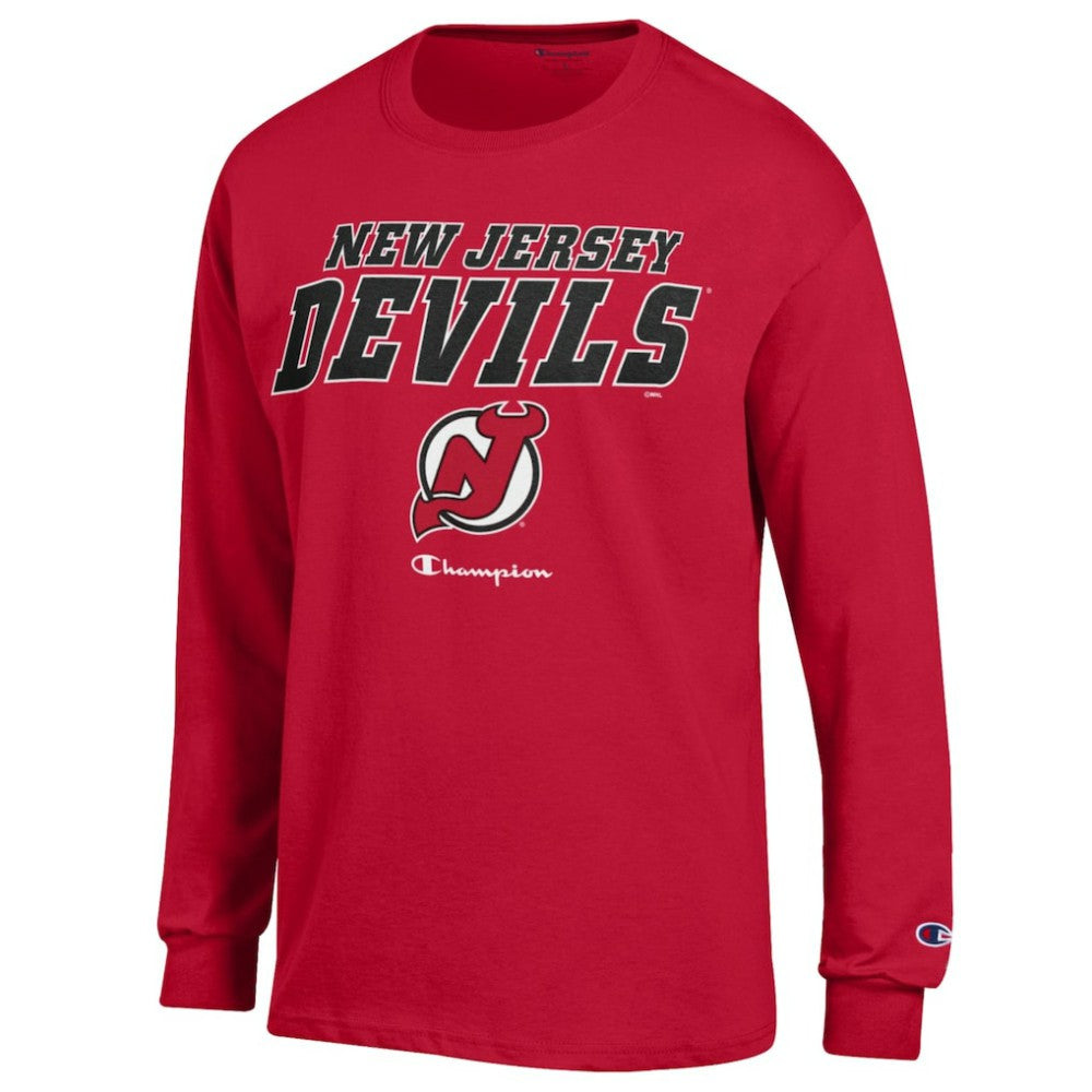 New Jersey Devils Champion Long-Sleeve Jersey T-Shirt - Red | NHL sale