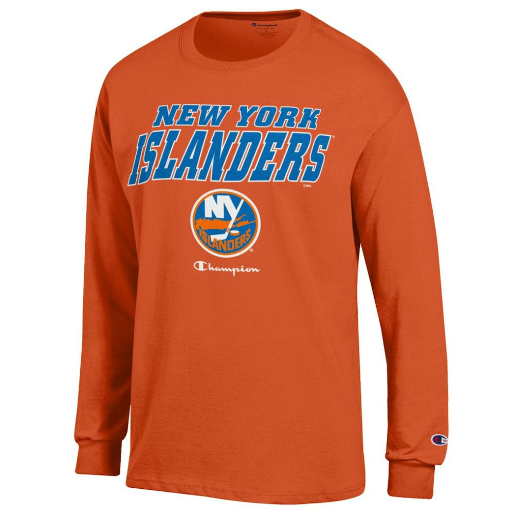 New York Islanders Champion Long-Sleeve Jersey T-Shirt - Orange | NHL Clearance