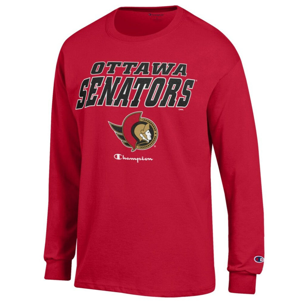 Ottawa Senators Champion Long-Sleeve Jersey T-Shirt - Red | NHL Lifestyle