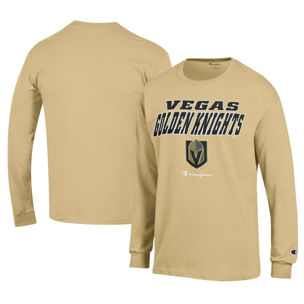 Vegas Golden Knights Champion Long-Sleeve Jersey T-Shirt - Yellow | NHL discount