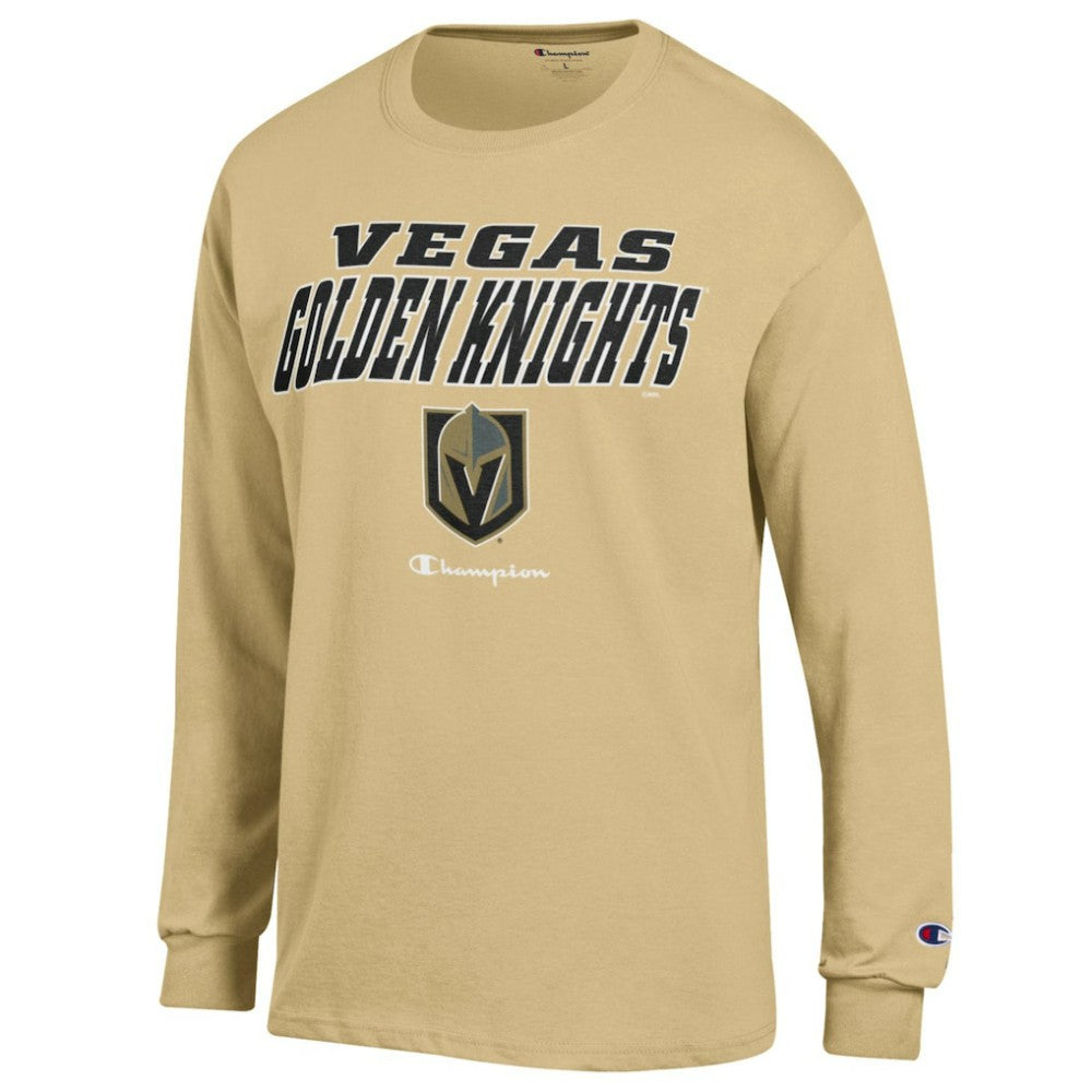Vegas Golden Knights Champion Long-Sleeve Jersey T-Shirt - Yellow | NHL discount