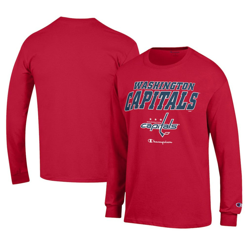 Washington Capitals Champion Long-Sleeve Jersey T-Shirt - Red | NHL sale