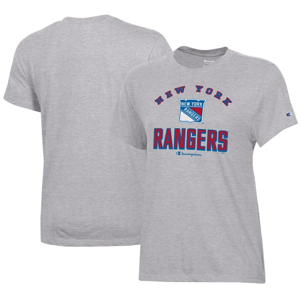 New York Rangers Champion Women's Core T-Shirt - Heather Gray | NHL Lifestyle