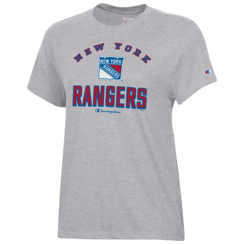 New York Rangers Champion Women's Core T-Shirt - Heather Gray | NHL Lifestyle