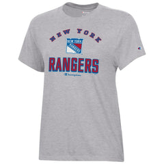 New York Rangers Champion Women's Core T-Shirt - Heather Gray | NHL Lifestyle
