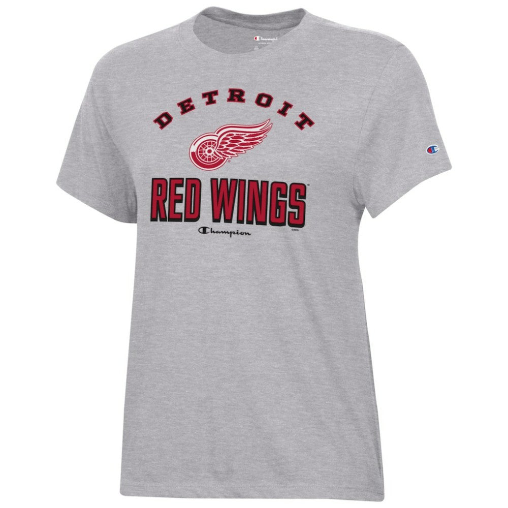 Detroit Red Wings Champion Women's Core T-Shirt - Heather Gray | NHL Clearance