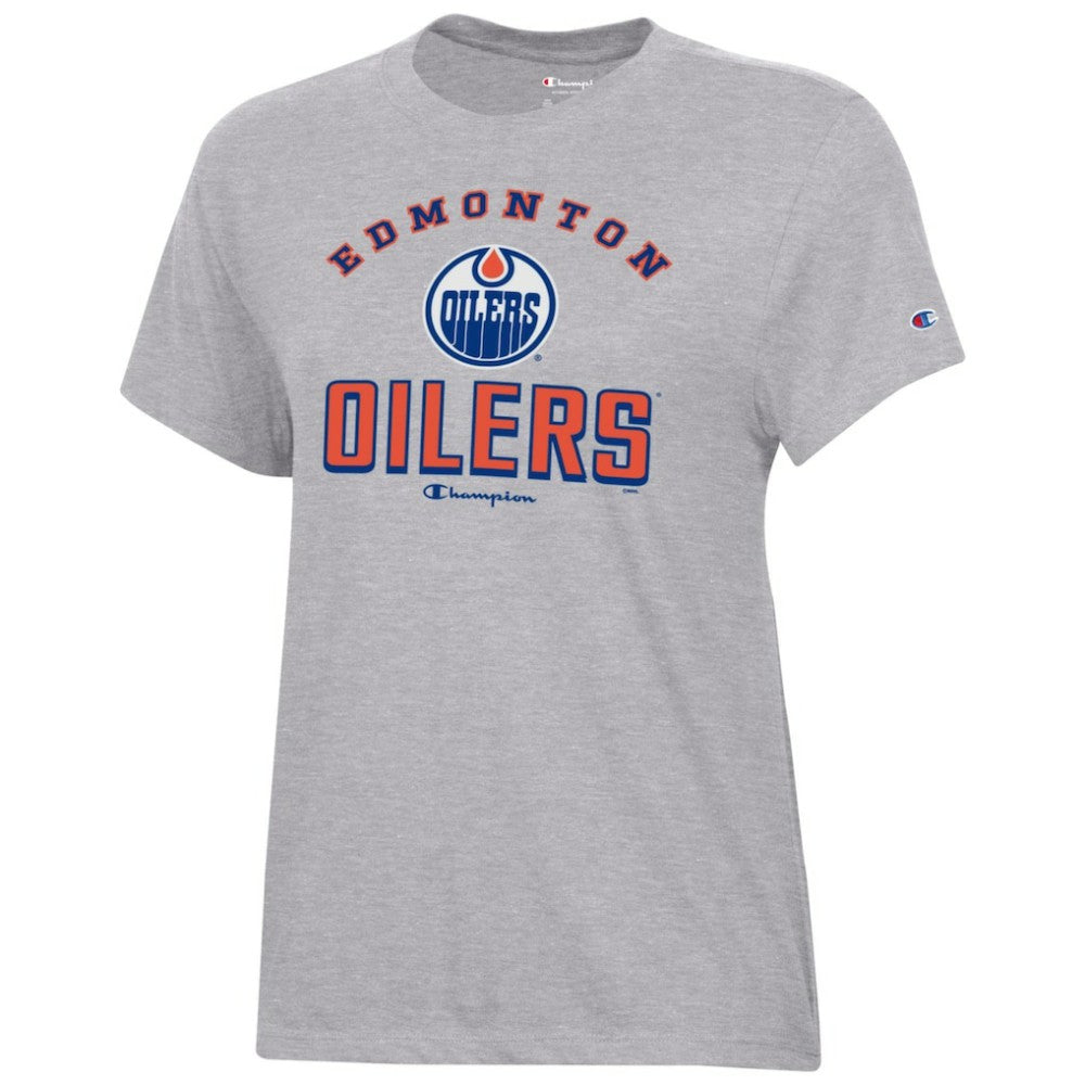Edmonton Oilers Champion Women's Core T-Shirt - Heather Gray | NHL sale
