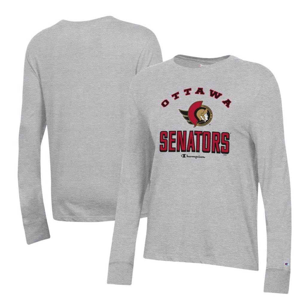 Ottawa Senators Champion Women's Core Long Sleeve T-Shirt - Heather Gray | NHL discount