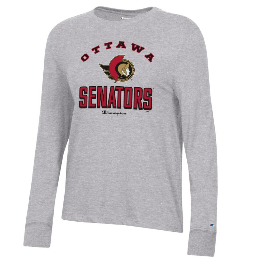 Ottawa Senators Champion Women's Core Long Sleeve T-Shirt - Heather Gray | NHL discount