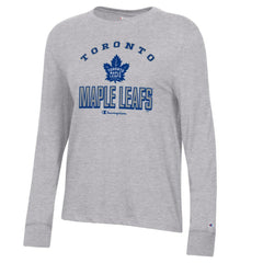 Toronto Maple Leafs Champion Women's Core Long Sleeve T-Shirt - Heather Gray | NHL discount