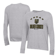 Vegas Golden Knights Champion Women's Core Long Sleeve T-Shirt - Heather Gray | NHL Clearance