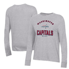 Washington Capitals Champion Women's Core Long Sleeve T-Shirt - Heather Gray | NHL on sale