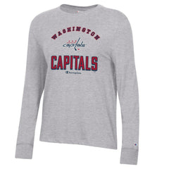 Washington Capitals Champion Women's Core Long Sleeve T-Shirt - Heather Gray | NHL on sale