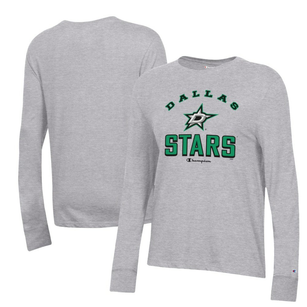 Dallas Stars Champion Women's Core Long Sleeve T-Shirt - Heather Gray | NHL sale