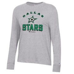 Dallas Stars Champion Women's Core Long Sleeve T-Shirt - Heather Gray | NHL sale