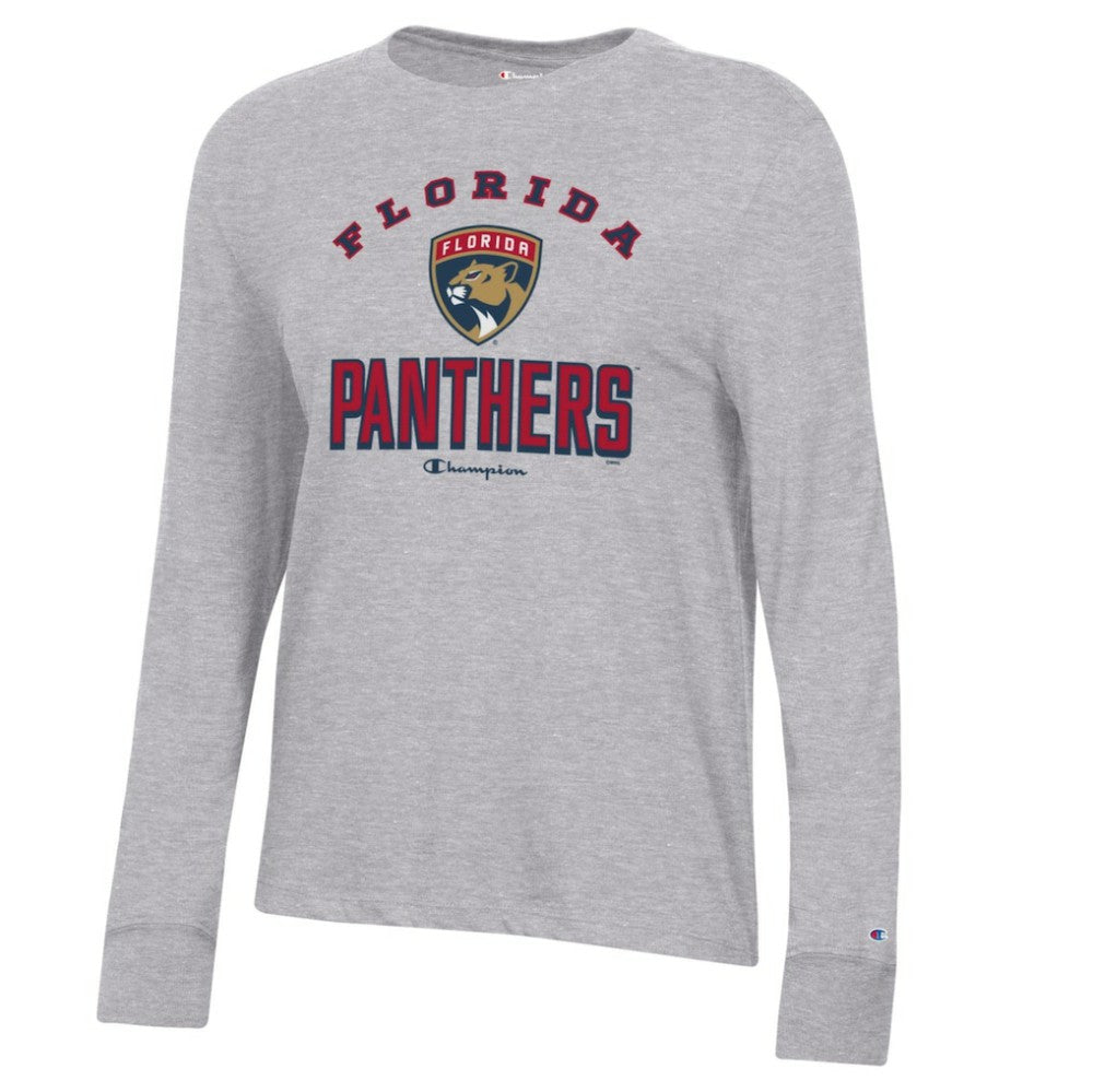Florida Panthers Champion Women's Core Long Sleeve T-Shirt - Heather Gray | NHL sale