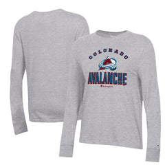 Colorado Avalanche Champion Women's Core Long Sleeve T-Shirt - Heather Gray | NHL Clearance