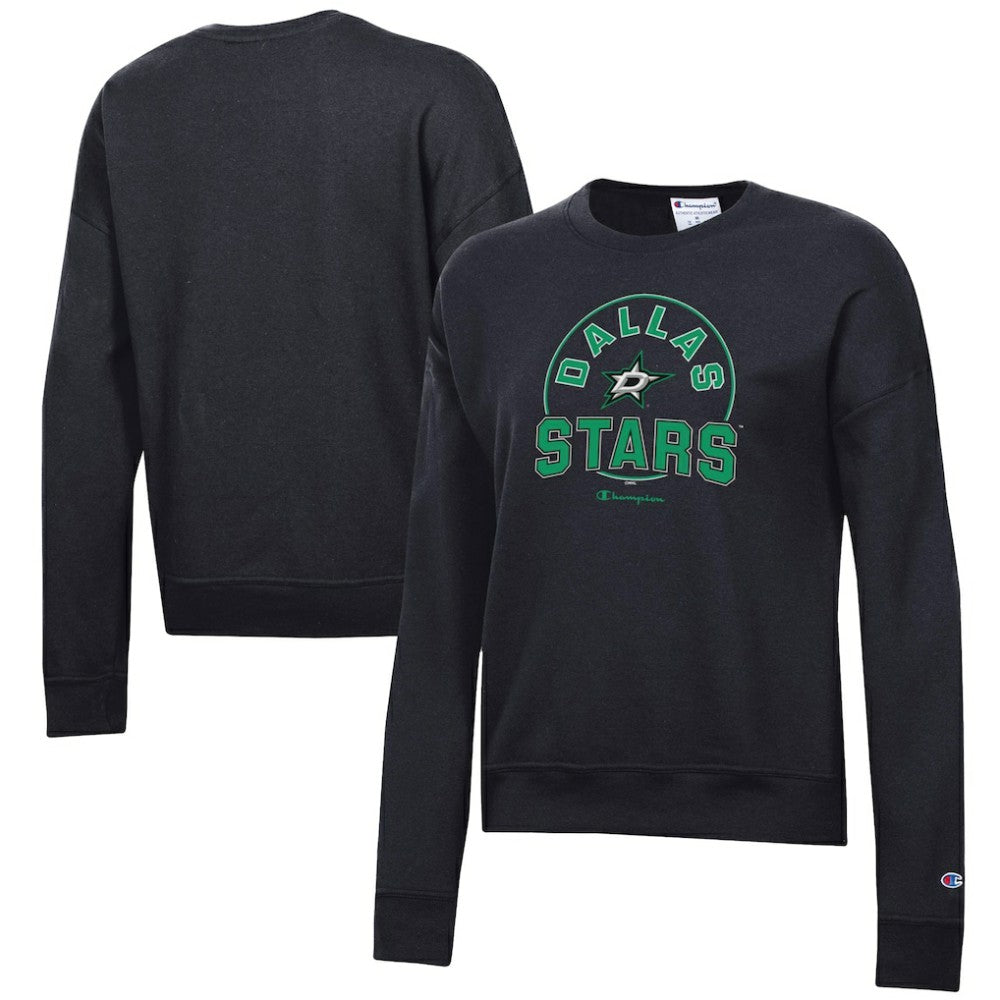 Dallas Stars Champion Women's Powerblend Pullover Sweatshirt - Black | NHL on sale