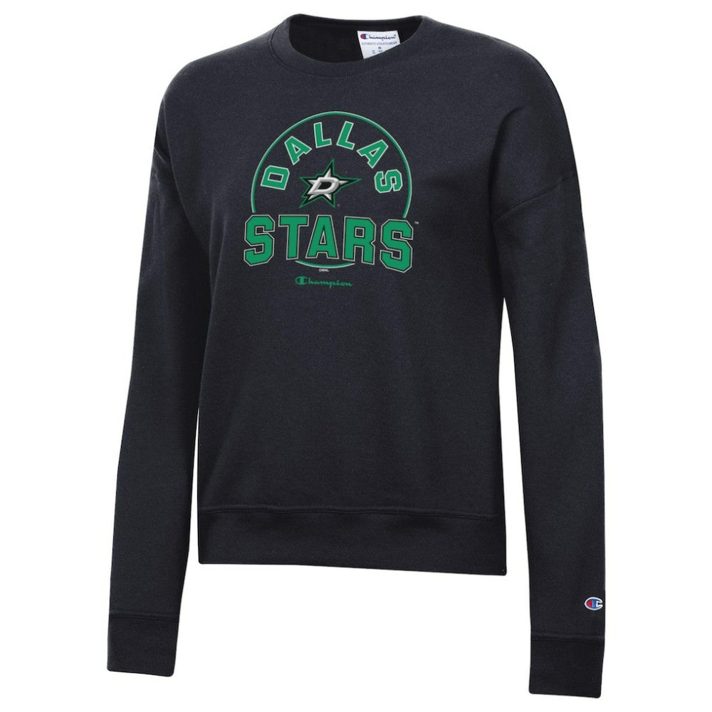 Dallas Stars Champion Women's Powerblend Pullover Sweatshirt - Black | NHL on sale